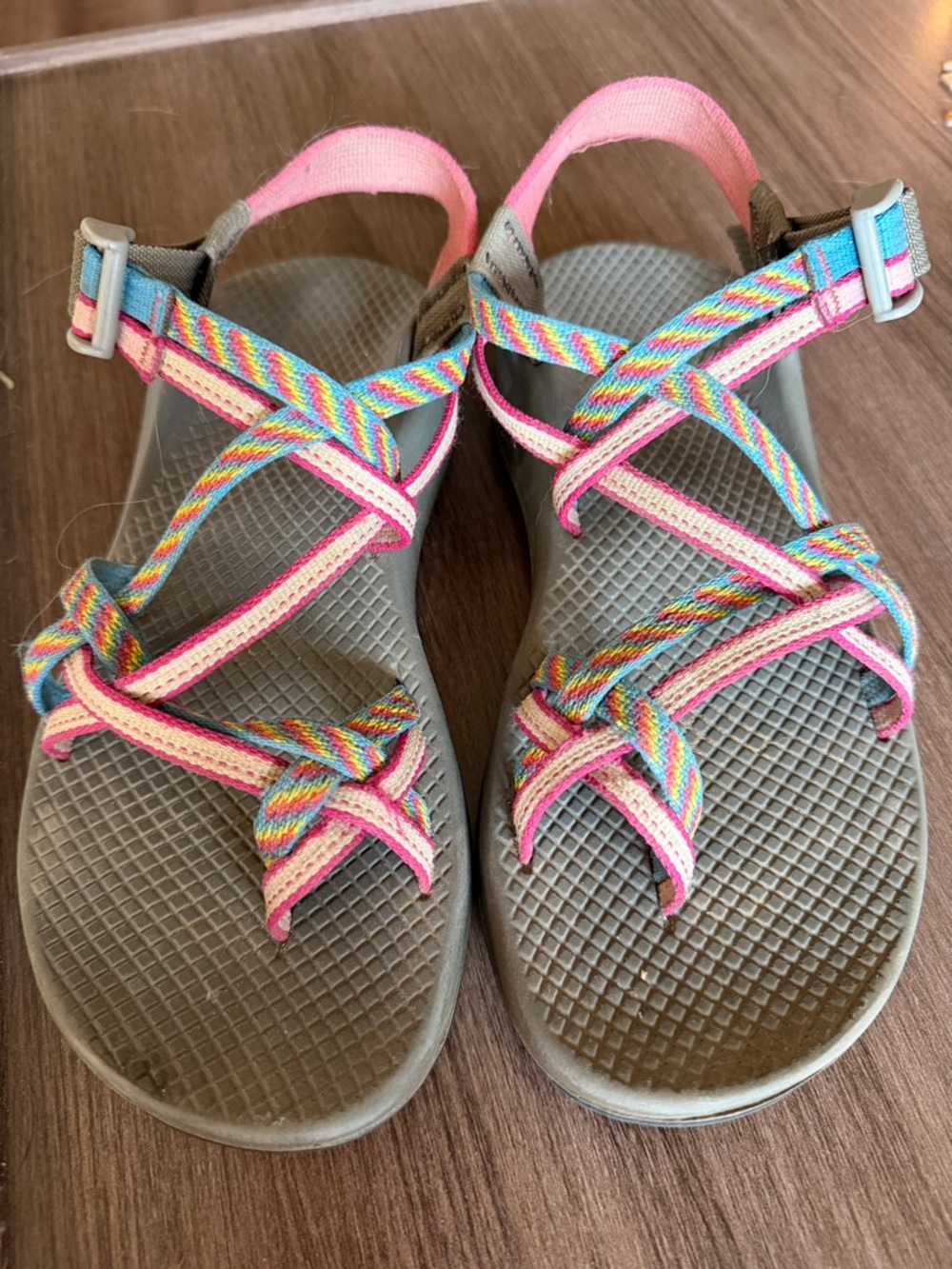Chaco Womens Multicolor Pink Strap Sandals